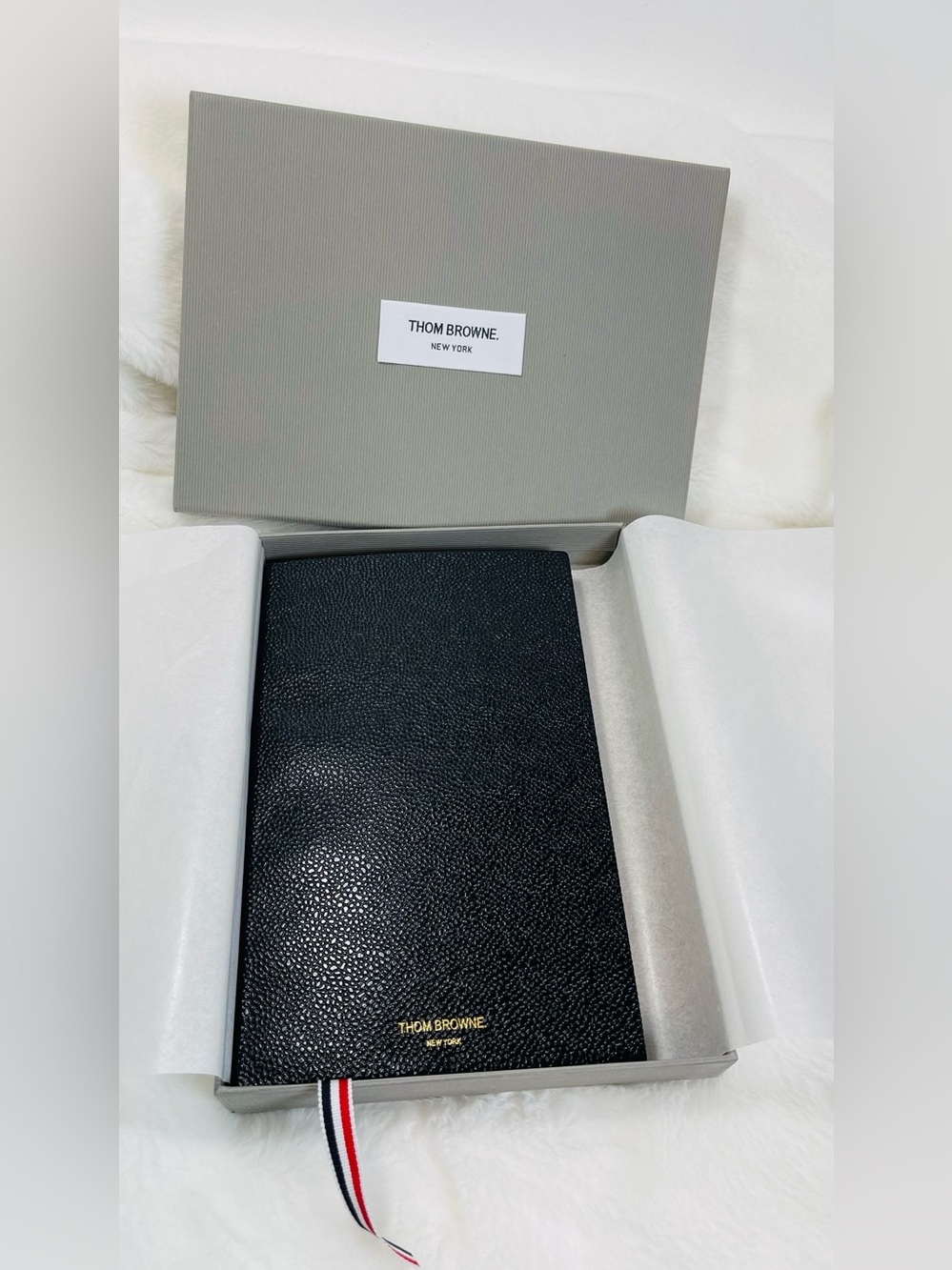 Thom Browne Authentic
Black Leather Long Wallet